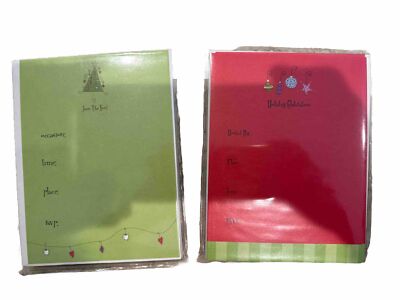 Madison Park Holiday Invitation 2 Packs Of 12-image
