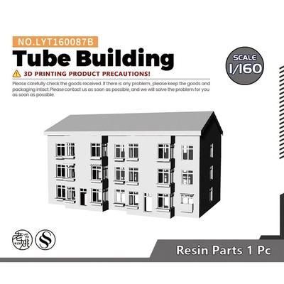 Yao's Studio 1/160 N-Scale Train Model Scene Tube-Shaped Apartment Building-image
