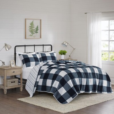 MADISON PARK MORRISON 3 PCS. KING REVERSIBLE DUVET COVER SET  NEW-image
