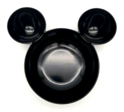 Zak! Designs Black Disney Mickey Mouse Ears Melamine Chip And Dip Bowl Large-image