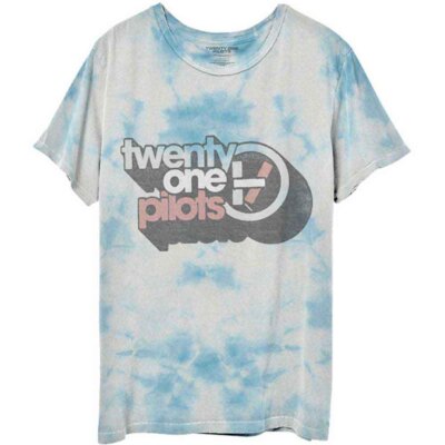 Authentic Twenty One Pilots Vintage Block Holiday Dip Dyed T-Shirt S-2XL NEW-image