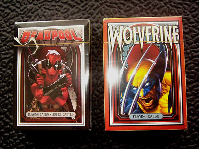 Marvel Deadpool Nouveau Playing Cards + New wolverine playing cards sets-image