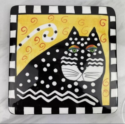 Cat Tile Trivet By Laura Burch 1998 Design Studio-image