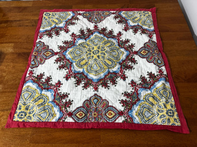 Set Of 2 Pottery Barn Pillow Shams Adina Quilted Euro And Standard Size-image