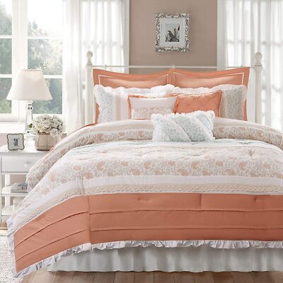 Madison Park 100% Cotton Comforter Set-Modern Cottage Design 9P Queen-image