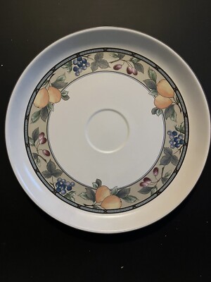 Mikasa Intaglio Garden Harvest Chip Dip Platter 14 1/2” Large Plate-image