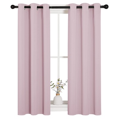 Blackout Curtain Panels for Girls Room, Nursery Essential Thermal Insulated S...-image