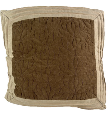 Madison Park Brown/Beige Decorative Pillows (1) 17”x17” (1) 15”x15”-image