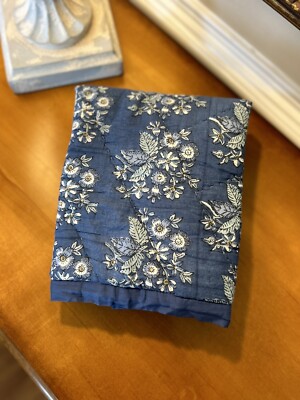 Pottery Barn Regan Handcrafted Reversible STANDARD Blue Sham (1) NWOT OB Read-image