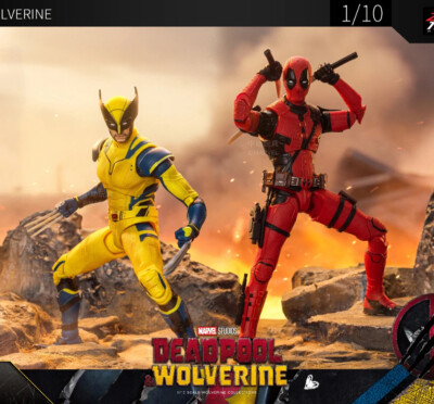 New ZD Toy Deadpool & Wolverine Action Figure Toy Model Collection 1:10-image