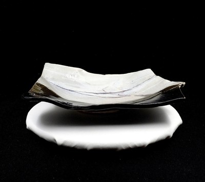 STUDIO ART POTTERY HEIDI SIGNED LAYERED STRIPES 14