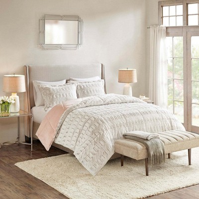 Comforter Set Back Print Long Fur Comforter Mini Set-image
