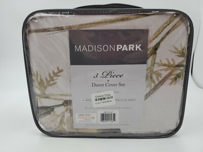 Madison Park 100% Cotton Percale Printed 3-piece Duvet Cover Set MP12-6167 F/Q-image