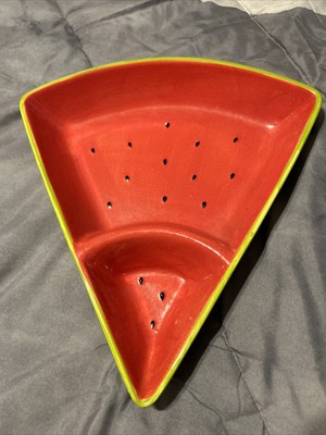 Summer Living Watermelon Fruit /Chips Dip Platter -image