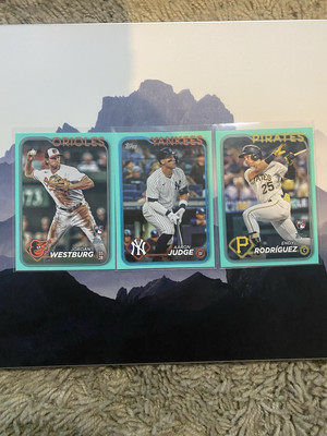 2024 Topps Series 1 & 2 & Update Baseball Aquamarine - Complete Your Set!-image