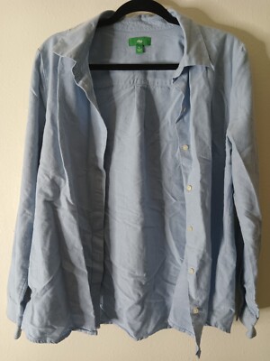 Dip Mens Size L Casual Shirt Long Sleeve Buttons Front Collared-image