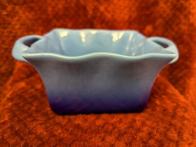 Studio Nova Coronado Blue Square scalloped baking dish. 5 x 2 3/4 in. Preowned-image