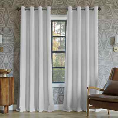 SUN ZERO(2 PK)OSLO THEATER GRADE 100% BLACKOUT GROMMET CURTAIN, PEARL VARIOUS SZ-image