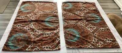 2 Pc. Pottery Barn King Size Pillow Covers Velvet Sabrina Paisley Envelope Flap-image