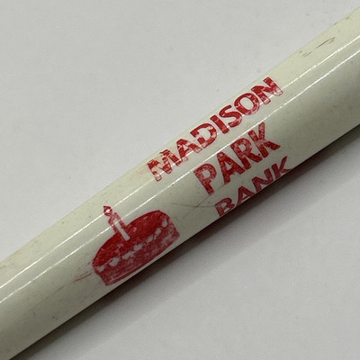 VTG Ballpoint Pen MADISON PARK BANK Peoria, IL Illinois-image