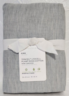 Pottery Barn King Tencel Lyocell Plant Dyed Cotton 1-Sham 36