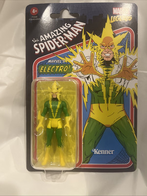 The Amazing Spider-Man Marvel Legends Electro Action Figure 3.75” Kenner Retro-image