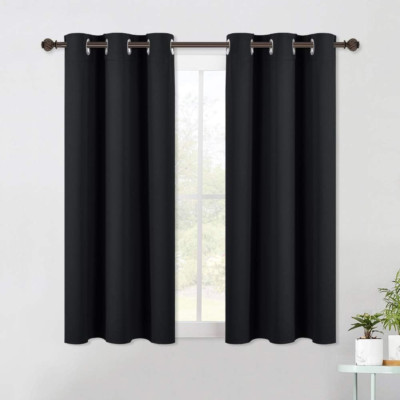 Halloween Blackout Draperies Window Curtain Panels, Autumn/Winter Thermal Insula-image