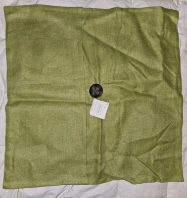 NWT! Pottery Barn Textured Linen Big Button 24