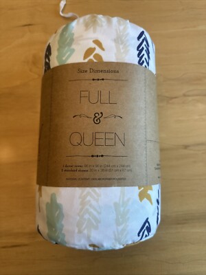 Ienjoy Full Or Queen Duvet And 2 Sham Set Printed 3 Piece Set hypoallergenic-image