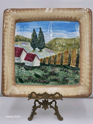 Vtg Bella Casa By Ganz Country Living Serving Platter- Wall Plaque 12