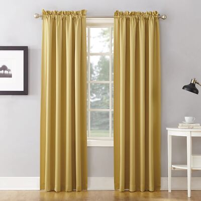 Sun Zero Barrow Energy Efficient Rod Pocket Curtain Single Panel-image