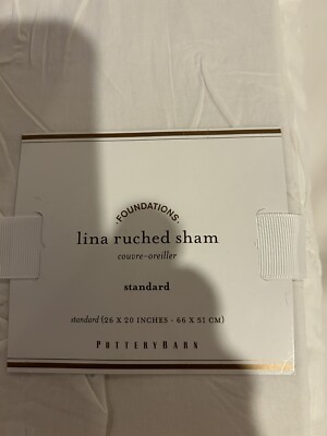 Pottery Barn Luna Ruched Pillow Sham 2-image