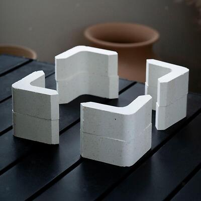 8x Kiln Shelf Supports L Shaped Compact for Ceramic Studio Kiln Firing Tools-image