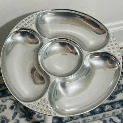 Wilton Armetale Large 1 Piece Chip & Dip Platter 14”-image