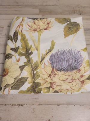 Pottery Barn Thistle Floral King Duvet Cover -image