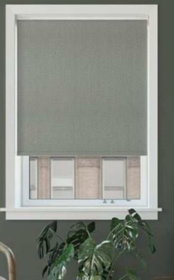 Sun Zero Everly Slub Texture 100% Blackout Cordless Roller Shade, 23