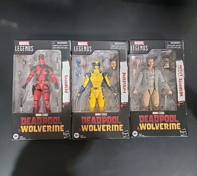 Marvel Legends DEADPOOL WOLVERINE AND HEADPOOL 3 Pack Bundle. In Hand US -image