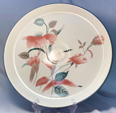 Mikasa Continental Silk Flowers Large Serving Chip Dip Plate 14 1/2