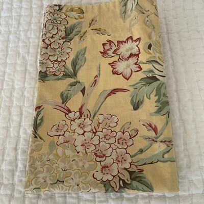 Pottery Barn Elodie Sham Floral Yellow Shabby Cottage Garden-image