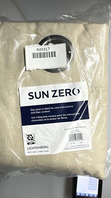 Sun Zero Broderick Blackout Grommet Curtain Panel Pair 104 x 96