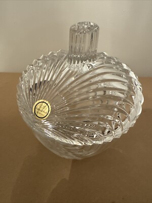 Villeroy And Boch Crystal Candy  Bowl Compote 4 Cups Shell Shaped With Lid New-image