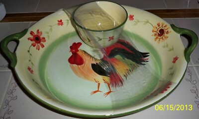 Pfaltzgraff Daybreak Large Chip  & Dip Set New with tags-image