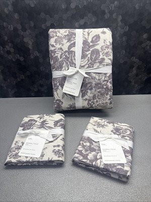 POTTERY BARN SORREL TOILE  DUVET COVER KING/CAL KING PLUS 2 KING SHAMS-image