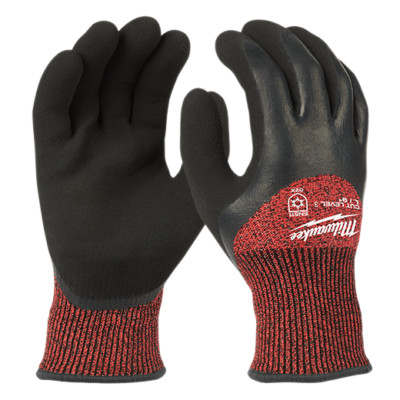 Milwaukee Cut Level 3 Winter Insulated Dipped Gloves, Choose Your Size-image