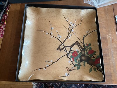 Tsukiyono Studio Glass Platter Serving Dish Japan Rare-image