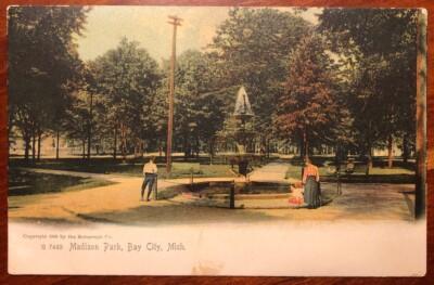Madison Park Bay City Michigan printed 1905 Rotograph Co-image