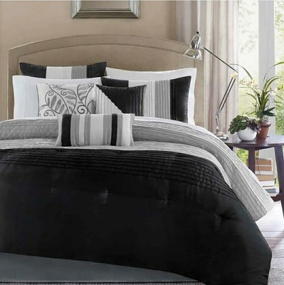 ✅ Madison Park Amherst King Comforter Set with Bed Skirt & Shams-image