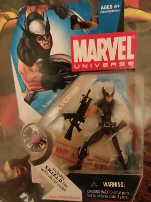 Hasbro Marvel Universe X-FORCE WOLVERINE 3.75 Action Figure Series 1 #006 NIP-image