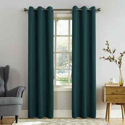 SUN ZERO (2 PACK) NOLAN ENERGY EFFICIENT BLACKOUT GROMMET PANEL, TEAL 40