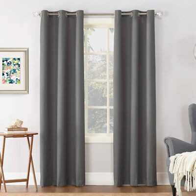 Sun Zero Cooper Thermal Insulated Room Darkening Grommet Curtain Panel, 40 in x-image